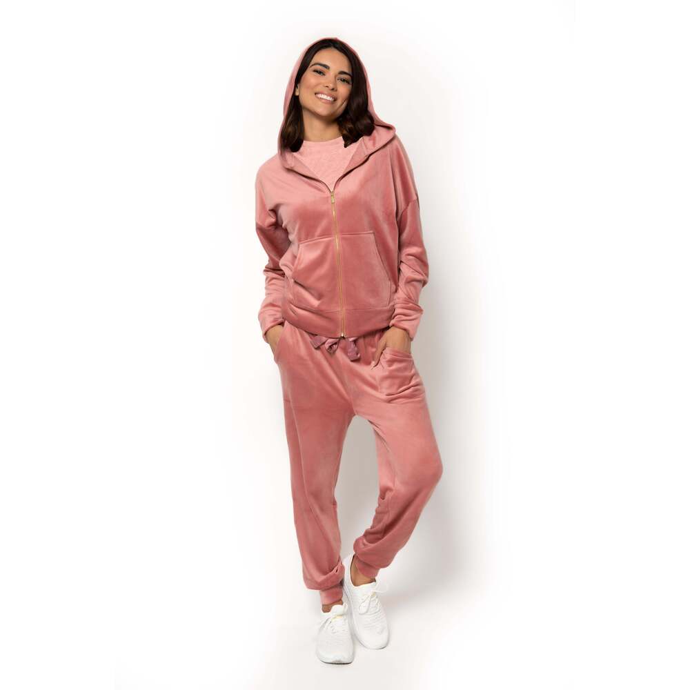 Felina Opulence Plush Velour Set Size MediumAsh Rose / Medium